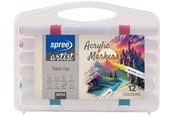 Hobby Tillbehör - SPREE Acrylic TWIN MARKER 12 pcs. - 58152