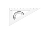 Hobby Tillbehör - SPREE Triangle with protractor. 30-60-90-90 215mm - 78010