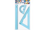 Hobby Tillbehör - CENTRUM Geometry set 30 cm. 3 pieces. Clear plastic - 80747