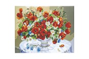 Hobby Tillbehör - CENTRUM Diamond Painting 40*50cm. FLOWERS - 80905