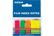 Papper, Fotopapper & Etiketter - CENTRUM Indeksfaner 45*12 45*25mm 4 neonfrv. - 82216