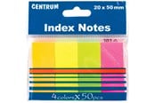 Papper, Fotopapper & Etiketter - CENTRUM StickNotes paper 4*100 pcs. ass. neon - 85385