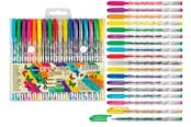 Skriv- och ritverktyg - CENTRUM Gel Penne. 18 stk. Neon/Metallic/Glitter - 89530