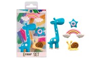 Skriv- och ritverktyg - CENTRUM Eraser set GIRAF 4 pieces in box - 89555