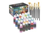 Hobby Tillbehör - Creative Craft Group Acrylic paint. 24 * 59ml + 12 brushes - AR0765/GE