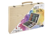 Hobby Tillbehör - Creative Craft Group Art set 79 pieces in wooden case - AR0973/GE