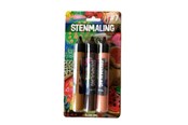 Hobby Tillbehör - Hobby Mate Stone paint 3*30ml. Light brown-Brown-Salmon. - HOBBY842