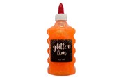 Hobby Tillbehör - Hobby Mate Glitter Glue Pastel ORANGE 177 ml - LIM08