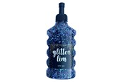 Hobby Tillbehör - Hobby Mate Glitter glue coarse glitter Black w. Blue - Lim65