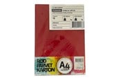 Papper, Fotopapper & Etiketter - Hobby Mate Cardboard A4 220g. 10 sheets RED - OFF1132