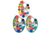 Leksaker - Creative Craft Group Coloring tray palette with 12 colors and brush - 100019