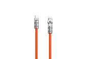 USB-kabel - Dudao L24CL USB-C - Lightning angled cable with 180° rotation 30W 1m - orange - 6973687248406
