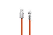 USB-kabel - Dudao L24AL USB-A - Lightning angled cable with 180° rotation 30W 1m - orange - 6973687248383