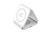 Andra mobiltillbehör - Dudao A11N 15W 3in1 Inductive Charger - White + USB-C / USB-C Cable - 6973687249489