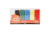 Hobby Tillbehör - Creativ Company - Soft Foam Clay Standard Colors 6x10gr. - 78058