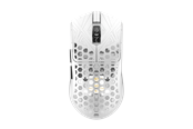 Mus - Arbiter AKITSU Medium - Ultralight 40g Carbon-fiber - Gamingmus - Optic - 5 knappar - Vit *DEMO* - AR-25-AKITSUM-WH