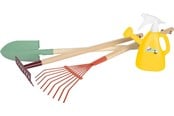 Utomhuslek - Small Foot - Garden Tool Set with Watering Can "Tiny Garden" 4pcs. - 12663