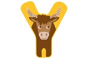 Kreativa spel - Small Foot - Wooden Animal Children's Letter - Y - 12532