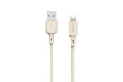 USB-kabel - Dudao L7SL USB-A - Lightning 5A cable 1m - beige - 6976625331048