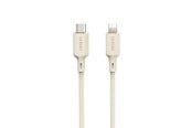 USB-kabel - Dudao  L7SCL USB-C - Lightning cable 30W 1m - beige - 6976625331079