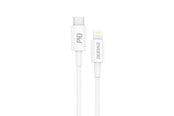 USB-kabel - Dudao L6X USB-C - Lightning PD 20W 1m Cable - White - 6970379617649