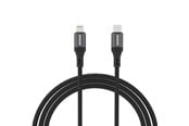 USB-kabel - Dudao  L3CL USB-C - Lightning 30W Braided Cable 1.2m - Black - 6976625333073