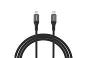 USB-kabel - Dudao L3CL USB-C - Lightning 30W 2m Braided Cable - Black - 6976625333080