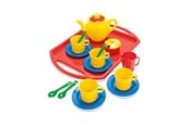 Lekkök och tillbehör - Dantoy Tea set on tray in net 18 pcs - 4335