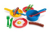 Lekkök och tillbehör - Dantoy Sausage set in net 13 pcs - 4234