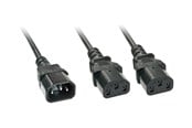 Strömkabel (extern) - Lindy - power splitter - IEC 60320 C14 to power IEC 60320 C13 - 2 m - 30039