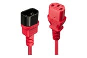 Strömkabel (extern) - Lindy - power extension cable - power IEC 60320 C13 to IEC 60320 C14 - 1 m - 30477