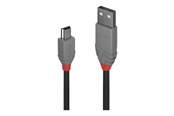 USB-kabel - Lindy Anthra Line - USB cable - USB to mini-USB Type B - 1 m - 36722