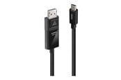 Displaykabel - Lindy - video adapter cable - 24 pin USB-C to DisplayPort - 1 m - 43341