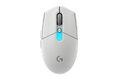 Mus - Logitech G305 X Superlight - Gamingmus - Optic - 6 knappar - Vit - 910-007748