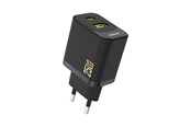 Mobile - Adapters & Chargers - Dudao A26T GaN 25W USB-A USB-C Charger - Black - 6976625334100