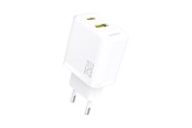 Mobile - Adapters & Chargers - Dudao A26T GaN 25W USB-A USB-C Charger - White - 6976625334087