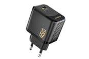 Mobile - Adapters & Chargers - Dudao A28 45W GaN USB-C Wall Charger - Black - 6976625334254