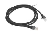 Nätverkskabel - Lanberg patch cable - 1.5 m - black RAL 9004 - Svart - 1m - PCU5-10CC-0150-BK