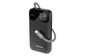 PowerBank - Dudao K31 10000 mAh 22.5W PD Powerbank with Built-in Cable - Black PowerBank - Svart - 10000 mAh - 6977196682362