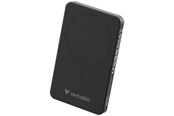 PowerBank - Verbatim Charge 'n' Go Essentials wireless power bank - magnetic - 24 pin USB-C - 20 Watt PowerBank - Svart - 5000 mAh - 32225