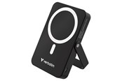 PowerBank - Verbatim Charge 'n' Go wireless power bank - magnetic with stand - Li-pol - 24 pin USB-C - 20 Watt PowerBank - Svart - 10000 mAh - 32264