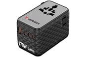 Mobile - Adapters & Chargers - Verbatim Charge 'n' Travel 170W Universal Travel Adapter - Black - 30190