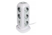 Strömkabel (extern) - Verbatim EUPT-01 - power strip - 15-in-1 European multi plug extension - 3600 Watt - 49547