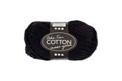 Garn & tillbehör - Creativ Company - Cotton yarn Size 8/8 L: 80-85 M Black - 50gr. - 461310