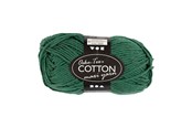 Garn & tillbehör - Creativ Company - Cotton yarn Size 8/8 L: 80-85 M Dark green - 50gr. - 461290