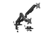 Monitorfäste - Gembird Adjustable desk display mounting arm with USB ports 2-displays 17"-32" - MA-DA2U-01