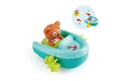 Babyleksaker - Hape Bath Toys Pullback Boat with Bear - E0217