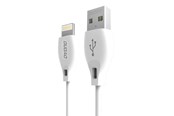 USB-kabel - Dudao cable USB / Lightning cable 2.4A 1m white (L4L 1m white) - 6970379614662