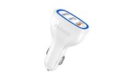 Mobile - Adapters & Chargers - Dudao car charger quick charge Quick Charge 3.0 QC3.0 2.4A 18W 3x USB white (R7S white) - 6970379615812