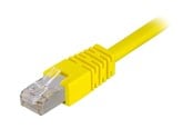 Nätverkskabel - Deltaco patch cable - 30 cm - yellow - Gul - 0.3m - STP-603GL